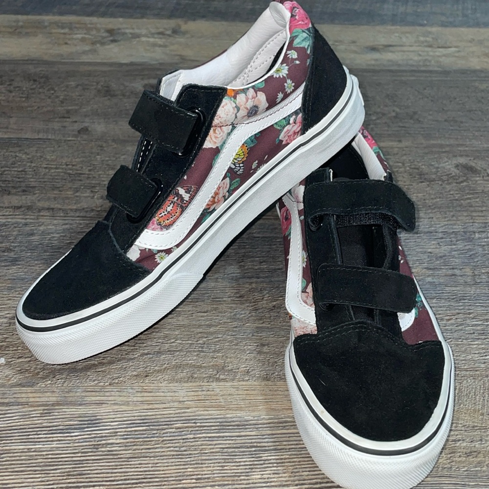 Vans Old School Velcro Floral Butterfly shoes